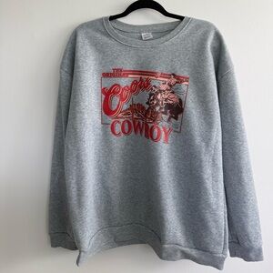 Cowboy Graphic Sweatshirt - Gray
